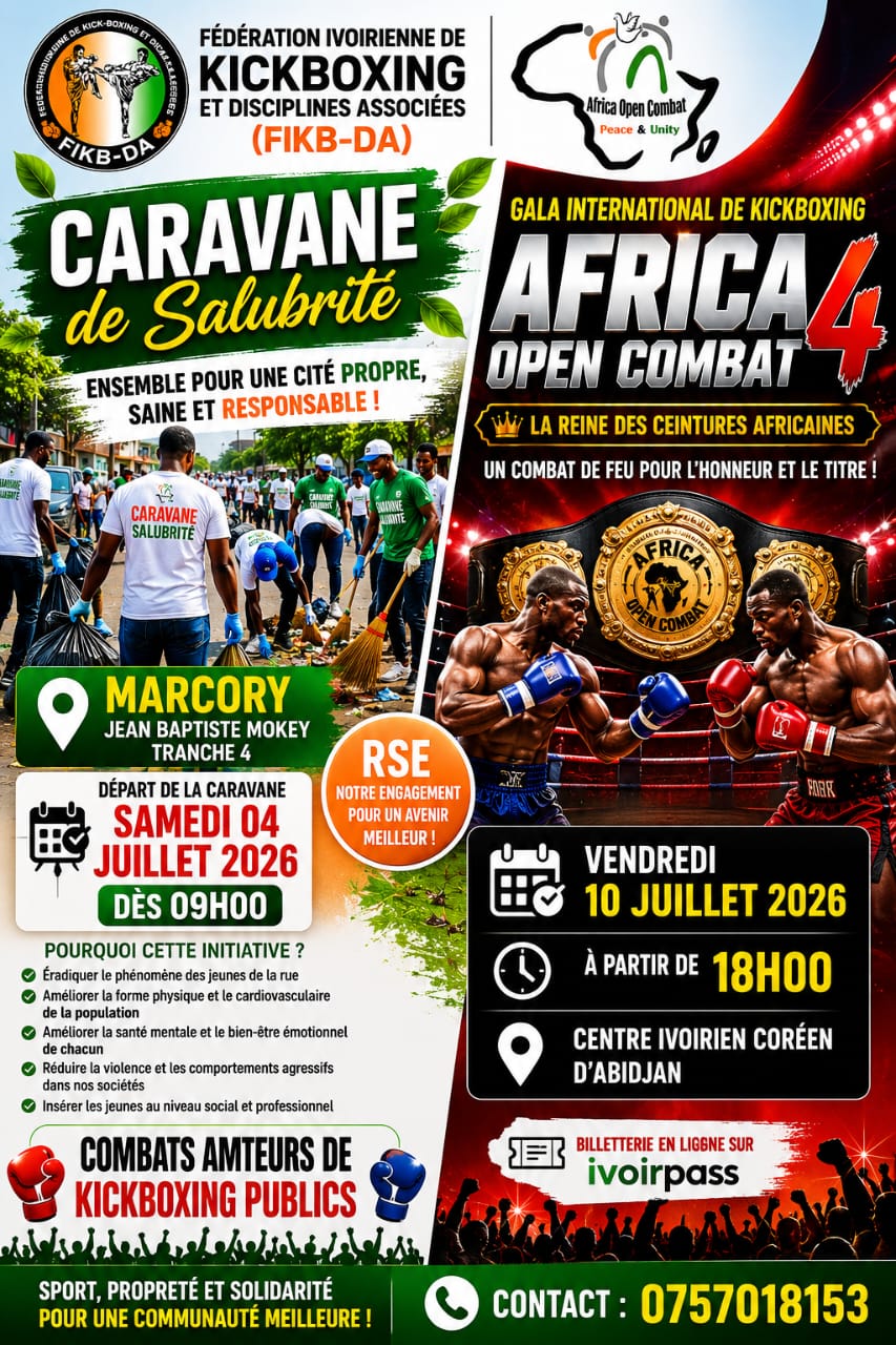 SPECIAL CARAVANE AFRICA OPEN COMBAT 4 ème Edition